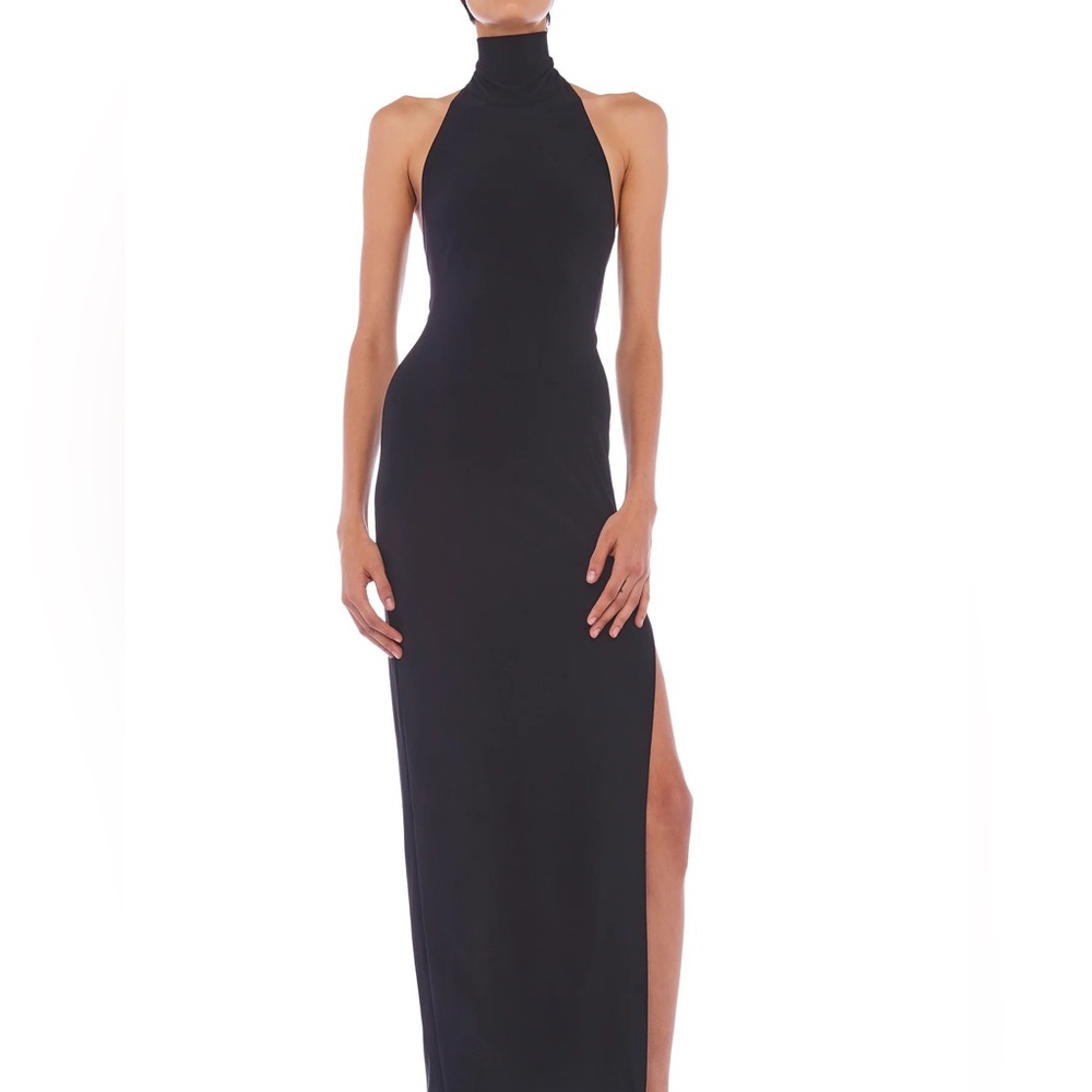 Norma Kamali Black Asymmetrical Dress